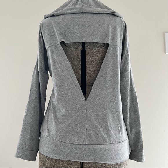 Open Back Butter Soft Hoodie Sweatshirt - Picture 7 of 9
